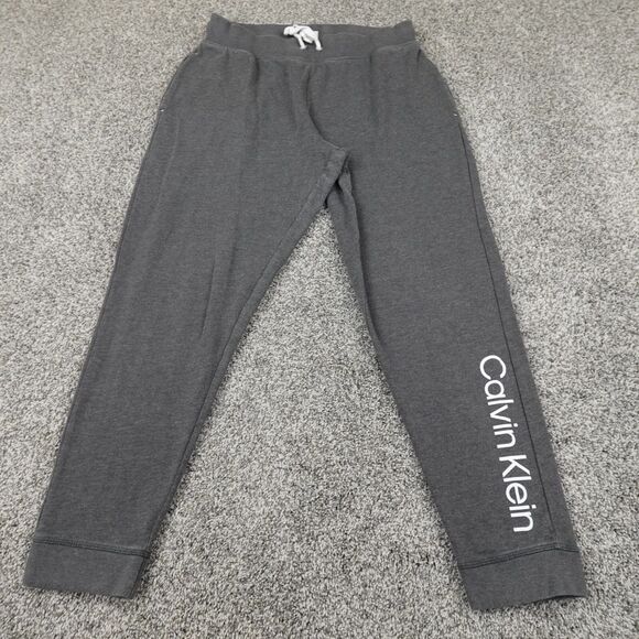 Calvin Klein Pants Women's L Gray Sleepware Drawstring Jogger Sweatpants - Picture 2 of 6